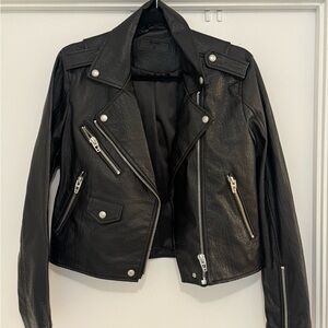 Women's Black Leather Jacket